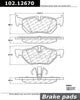 Centric Rear Disc Brake Pad for BMW (102.12670)