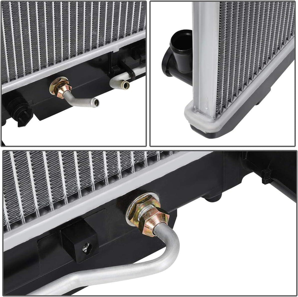 OEM-RA-2403 OE Style Bolt-On Aluminum Core Radiator Replacement Compatible with 01-05 Rav4 at MT, 29-7/16" W X 14-13/16" H X 1" D, 1-3/8" Inlet, 1-5/16" Outlet