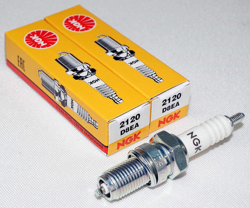 NGK SPARK PLUGS (USA),INC Plug, D8EA, Ea, 1, White, 2 Pack of One Size