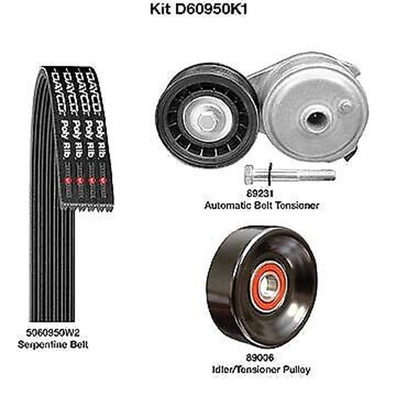 Serpentine Belt Drive Component Kit for Express 1500, Savana 1500+More D60950K1