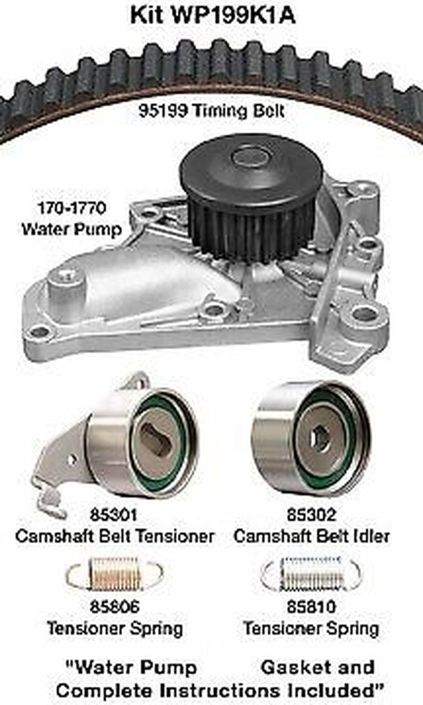 Dayco Engine Timing Belt Kit with Water Pump for Toyota WP199K1A