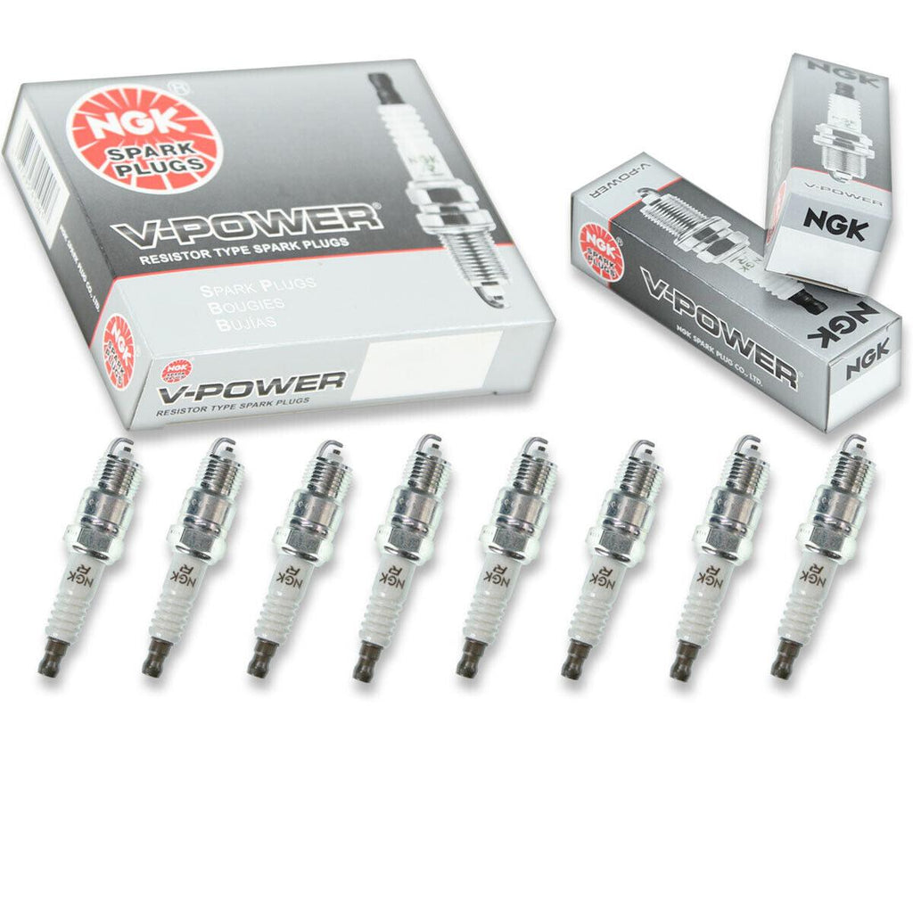 8 Pc 8 X NGK V-Power Plug Spark Plugs 6630 UR4 6630 UR4 Tune up Kit Set
