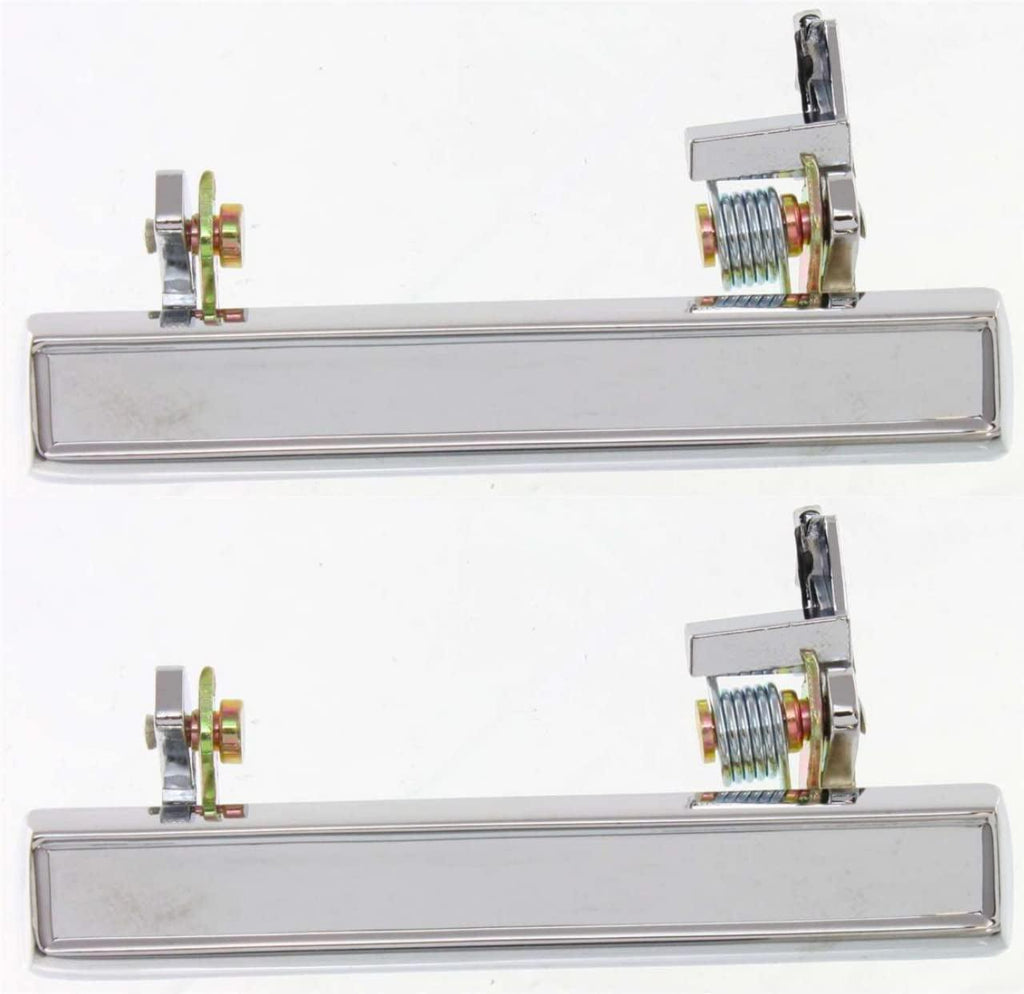Front and Rear, Driver Side Exterior Door Handle Set of 2 Compatible with 1978-1987 Pontiac Grand Prix, 1978-1980 Grand Am, Fits 1977-1979 Chevrolet Impala & 1978-1983 Malibu - GM1310112