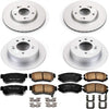 CRK4442 Coated Brake Rotor & Ceramic Brake Pads- Front & Rear