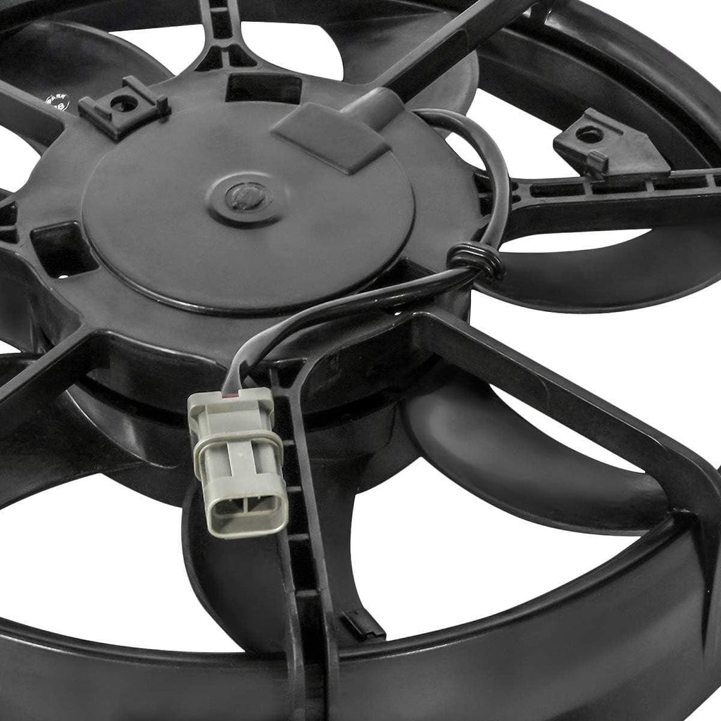 OEM-RF-0024 Factory Style Radiator Cooling Fan Assembly Cooling Efficiency Improved Direct Replacement [Compatible with 07-09 Santa Fe Left Position]