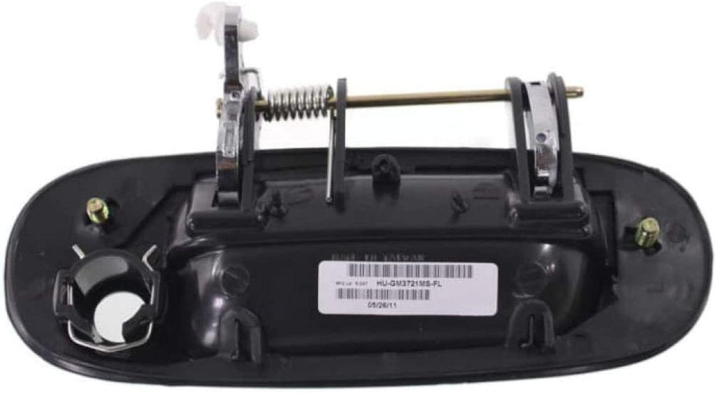 for Buick Rainier Exterior Door Handle Front, Driver Side Smooth Black Bezel with Chrome Lever (2004-2007) | with Key Hole | Trim:All Submodels | GM1310175 | 88981048