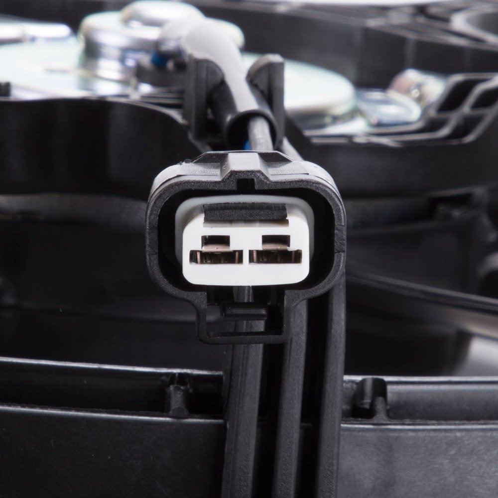 622810 Radiator & Condenser Cooling Fan Assembly New with Warranty Fits 2005 Mitsubishi Outlander