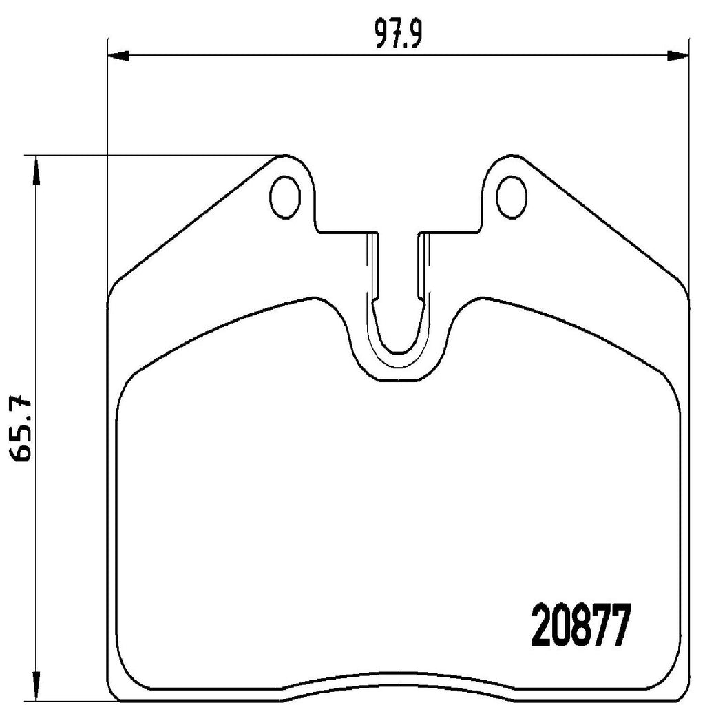 Brembo Front Disc Brake Pad Set for 911, 968, 928, 944 (P85094)