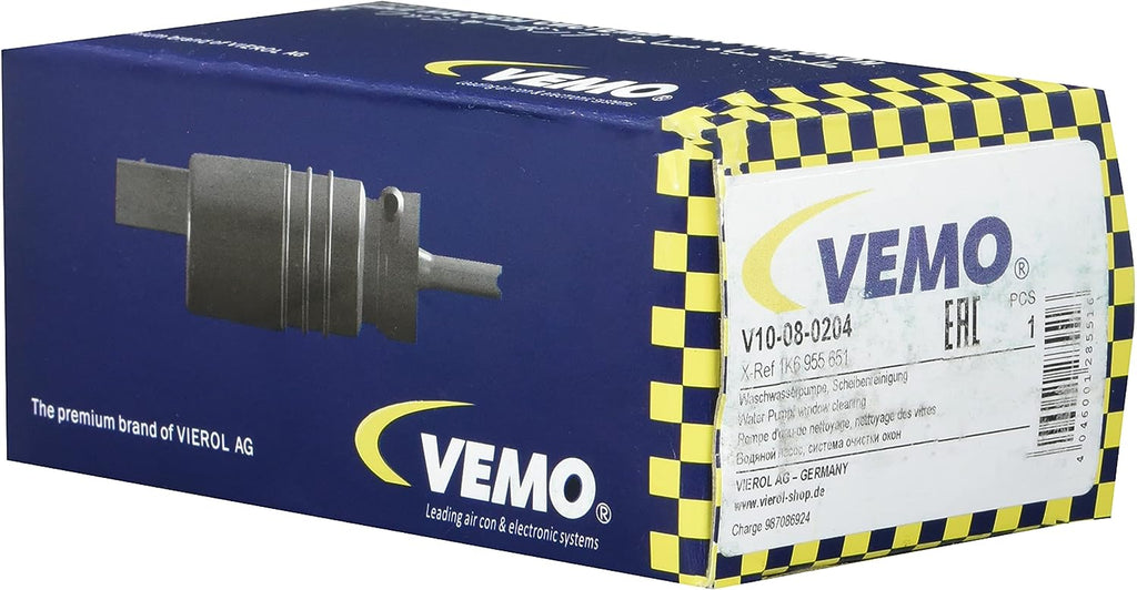 Vemo V10-08-0204 Water Pump, Window Cleaning