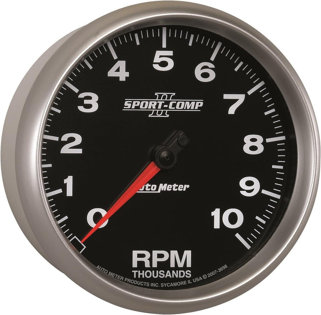 3698 Sport-Comp II 5" 10000 RPM In-Dash Tachometer