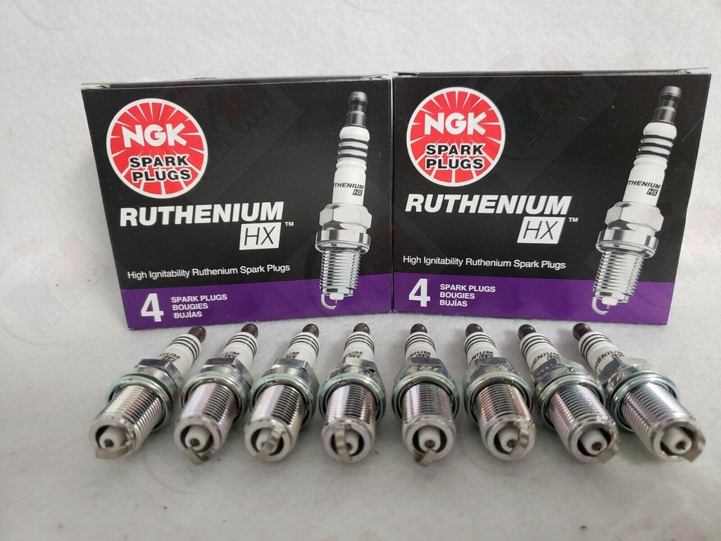NGK RUTHENIUM HX Spark Plugs LKR7AHXS 96358 Set of 8