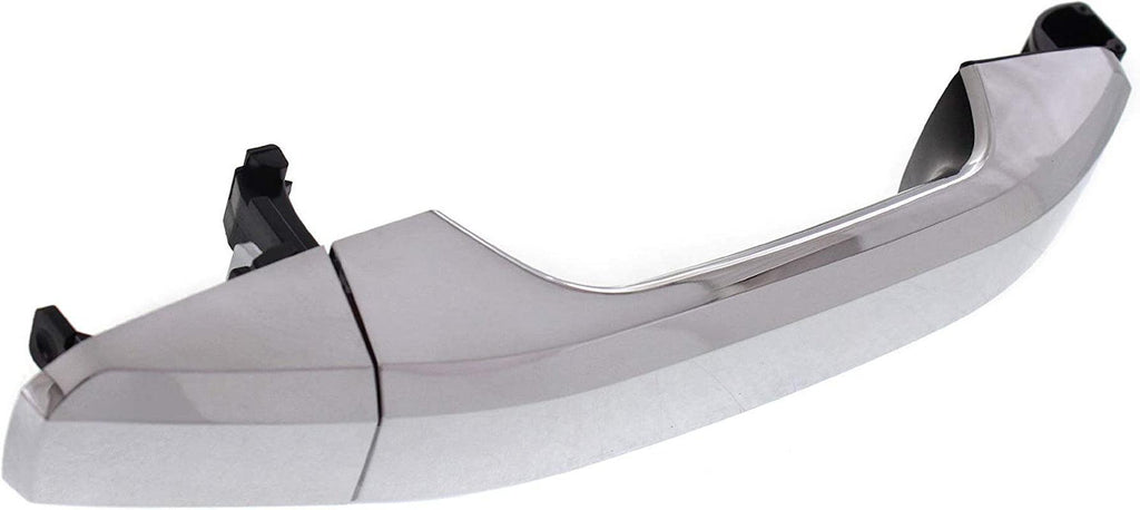 Front and Rear Exterior Door Handle Set of 4 Compatible with 2014-2018 Chevrolet Silverado 1500 and GMC Sierra 1500 Chrome Driver and Passenger Side
