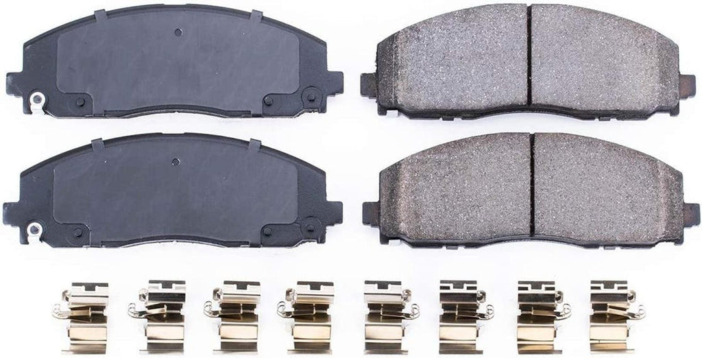 17-1589, Z17 Front Ceramic Brake Pads with Hardware