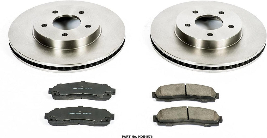 KOE1576 Autospecialty Front Replacement Brake Kit-Oe Brake Rotors & Ceramic Brake Pads