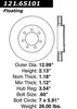 Centric Front Disc Brake Rotor for F-150, Mark LT (121.65101)
