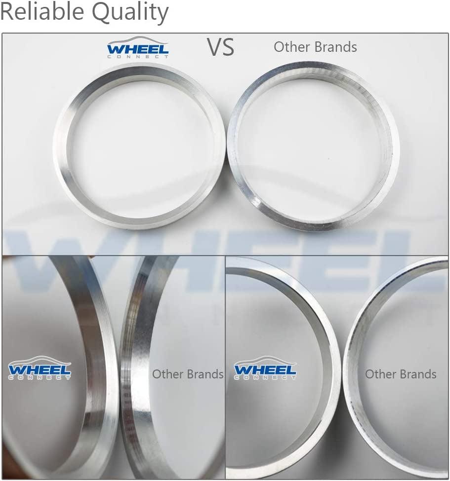 WHEEL CONNECT Hub Centric Rings 73.1 to 64.1, Aluminium Alloy Hubrings 64.1 to 73.1,Set of 4, O.D:73.1-I.D:64.15 (64.1) Mm. A