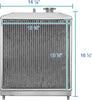 Auto A/T Racing Aluminum Radiator Compatible with Honda Civic Del Sol 1992-2000