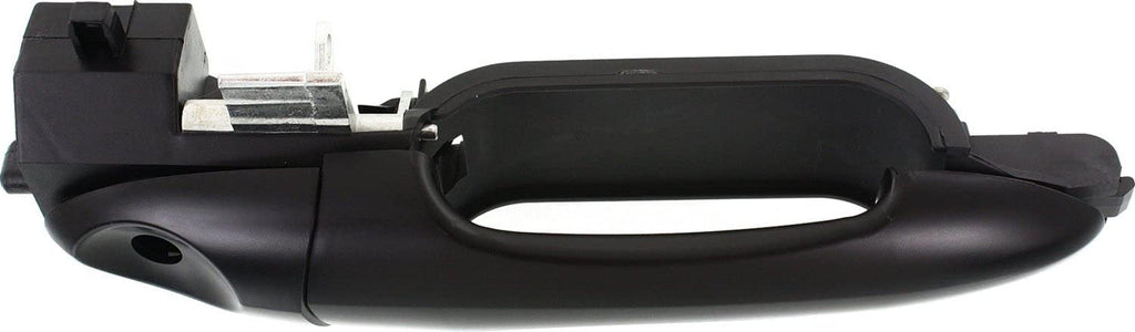 Front Exterior Door Handle Compatible with 2000-2007 Ford Focus, Set of 2, Driver and Passenger Side Smooth Black