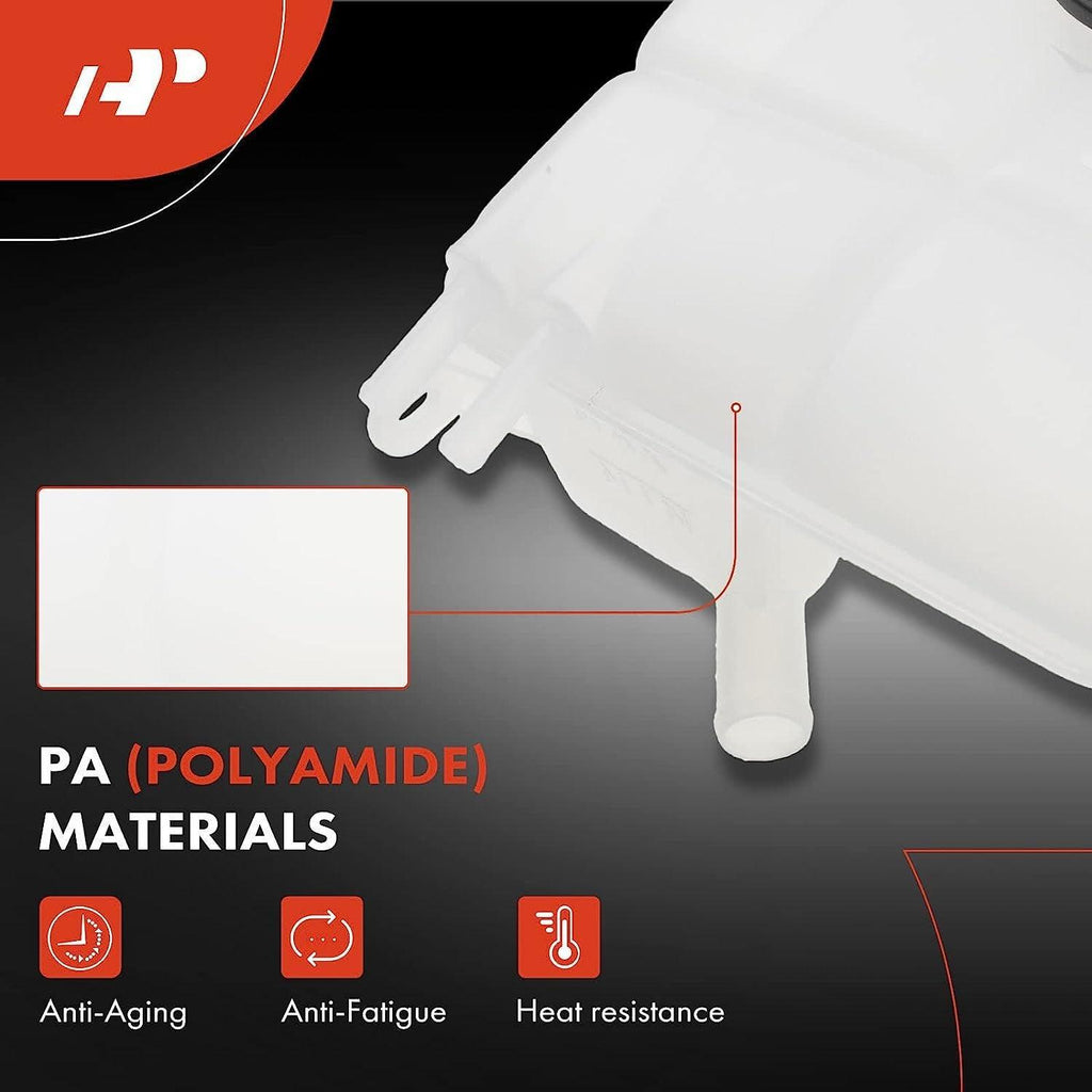 A-Premium Engine Coolant Overflow Recovery Reservoir Tank [With Cap] Compatible with Ford Focus 2000-2007 [For 4Cyl 2.0L 2.3L ], Replace# 5S4Z8A080AA, 3S4Z8A080AC