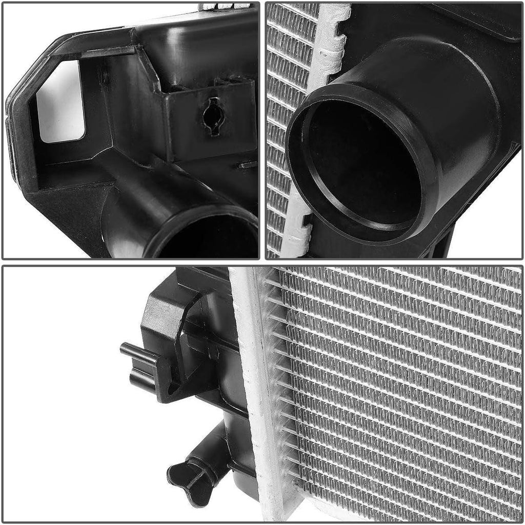 OEM-RA-2711 OE Style Aluminum Cooling Radiator Compatible with 03-09 Dodge Ram 2500 3500 5.9 6.7, 27" W X 29-7/16" H X 1-9/16" D, 2" Inlet / 2"Outlet
