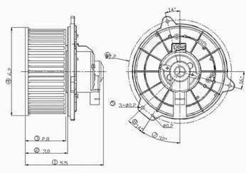 Compatible with MAZDA PROTEGE NEW AUTOMOTIVE REPLACEMENT BLOWER MOTOR ASSEMBLY TYC 700032