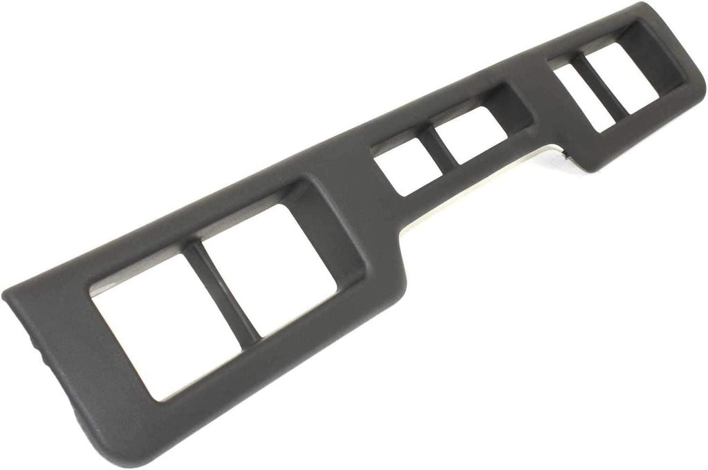 Evan-Fischer Bumper Trim Molding Compatible with Ford F-Series 92-97 Front Center Plastic Black XLT Model