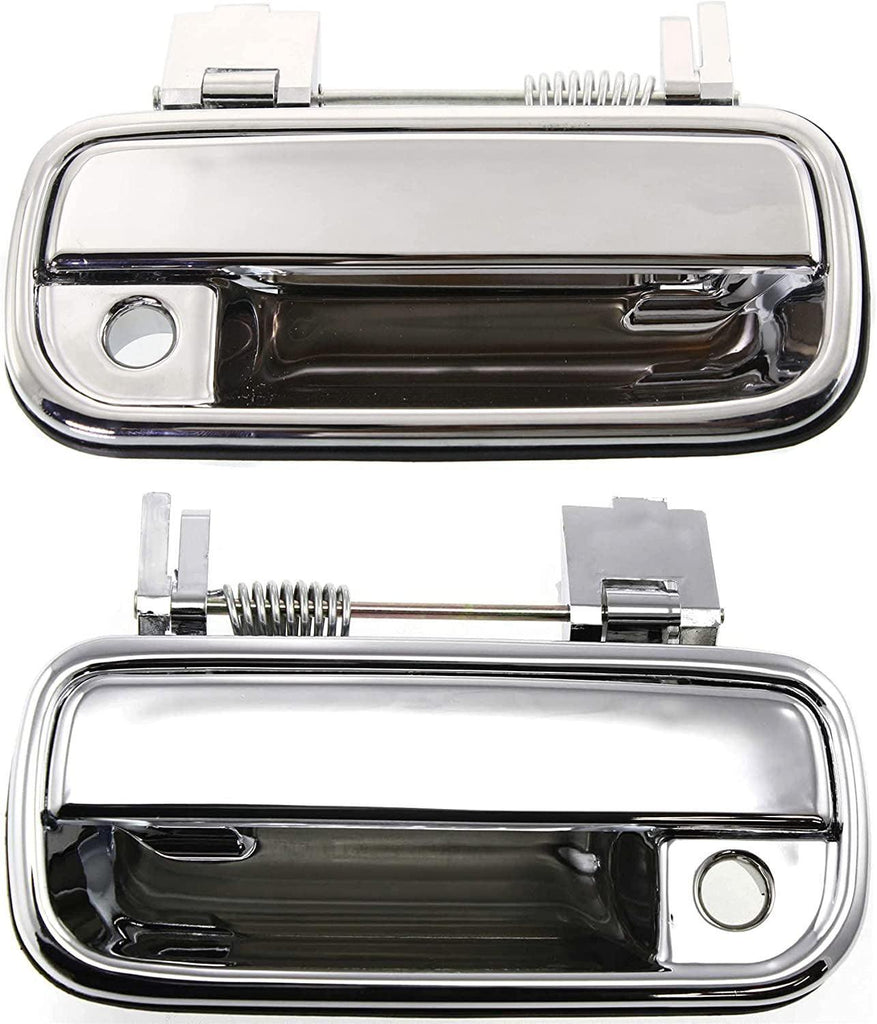 Exterior Door Handle Set of 2 Compatible with 1990-1995 Toyota 4Runner & 1989-1995 Toyota Pickup Front, Driver and Passenger Side Partslink TO1311144, TO1310144