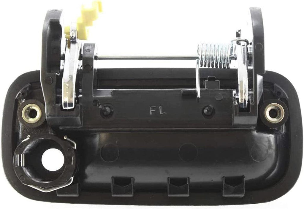 for Toyota Pickup Exterior Door Handle Front, Driver Side Black Bezel W/Chrome Lever 1989-1995 | with Key Hole | Trim: All Submodels | TO1310104 | 6922089111