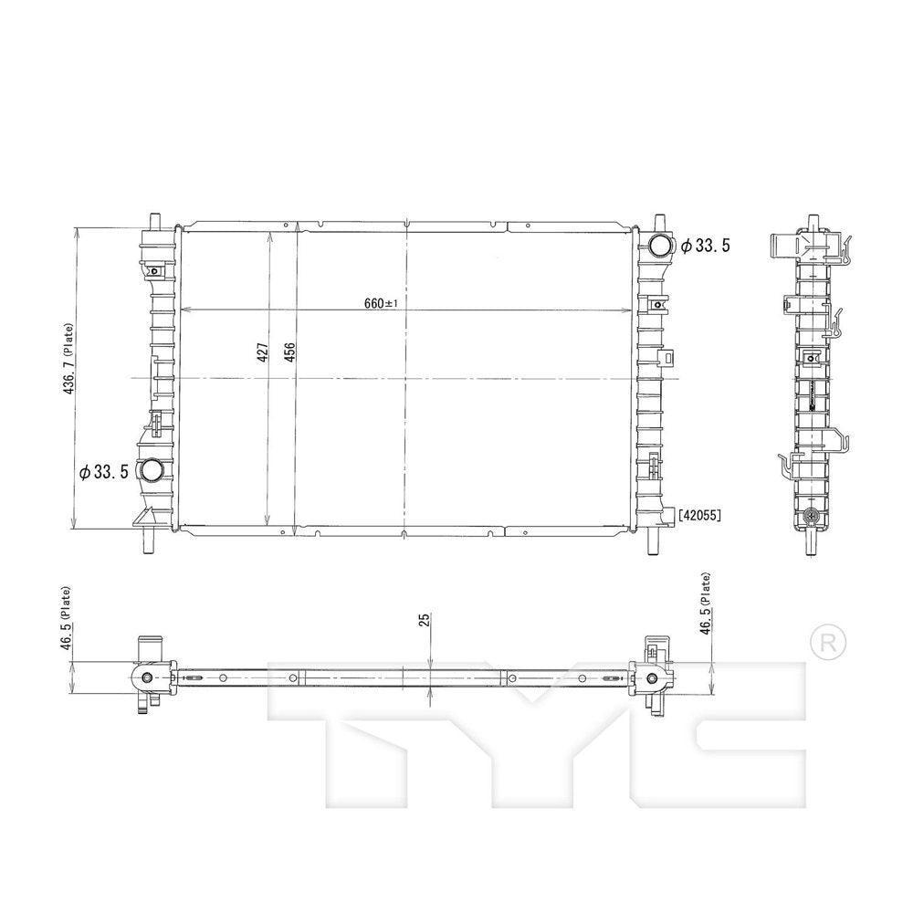 Radiator Fits 2003 Saturn Vue