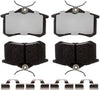 Premium  Element3 EHT™ Replacement Rear Brake Pad Set for Select Audi A3/A4/A6/A8/Allroad/S6/S8/Tt and Volkswagen Beetle/Golf/Jetta/Passat Model Years (EHT1017H)