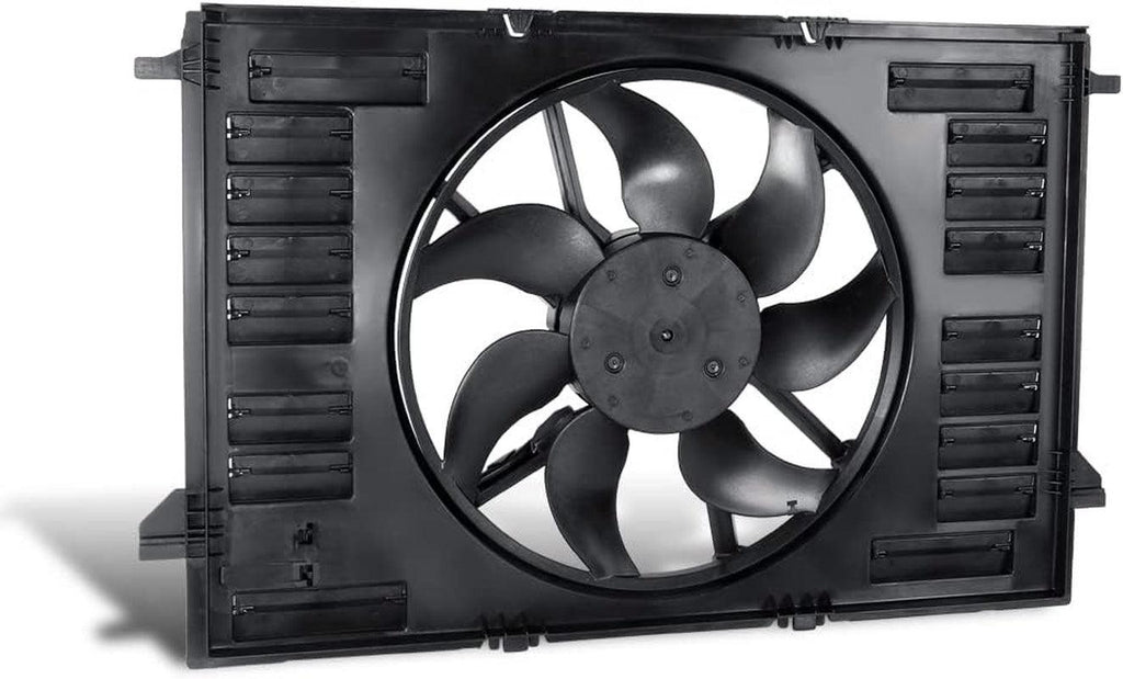 OEM-RF-0300 Factory Style Radiator Cooling Fan Assembly Compatible with 17-21 Audi A4 / 17-20 A4 Allroad / 19-21 A6 Quattro