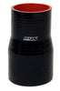 HTSRNBLK-139 4" - 4.25" ID, 4" Length, Silicone Reducer Coupler Hose, High Temp 4-Ply Reinforced, Silicone, Black