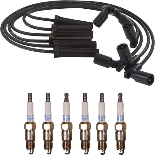 Denso Wire Set 7Mm & 6 Platinum TT Spark Plugs .040 Kit for Chevrolet GMC V6