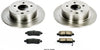 Rear KOE098 Stock Replacement Brake Pad and Rotor Kit Autospecialty