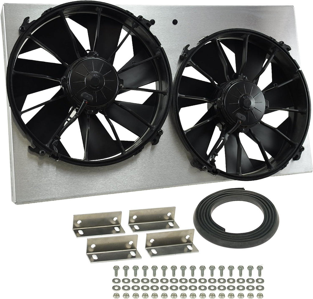 16825 Gray/Black High Output Dual Radiator Fan