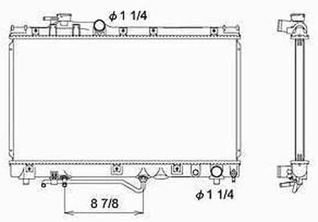 1575 Replacement Radiator (TOYOTA CELICA), 1 Pack