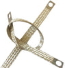 NANSH Automotive Engine Grounding Braided Flat Tinned Copper Straps 1/2" Width (12" Length 2PCS)