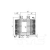 TYC Automatic Transmission Oil Cooler for 09-14 Maxima 19131