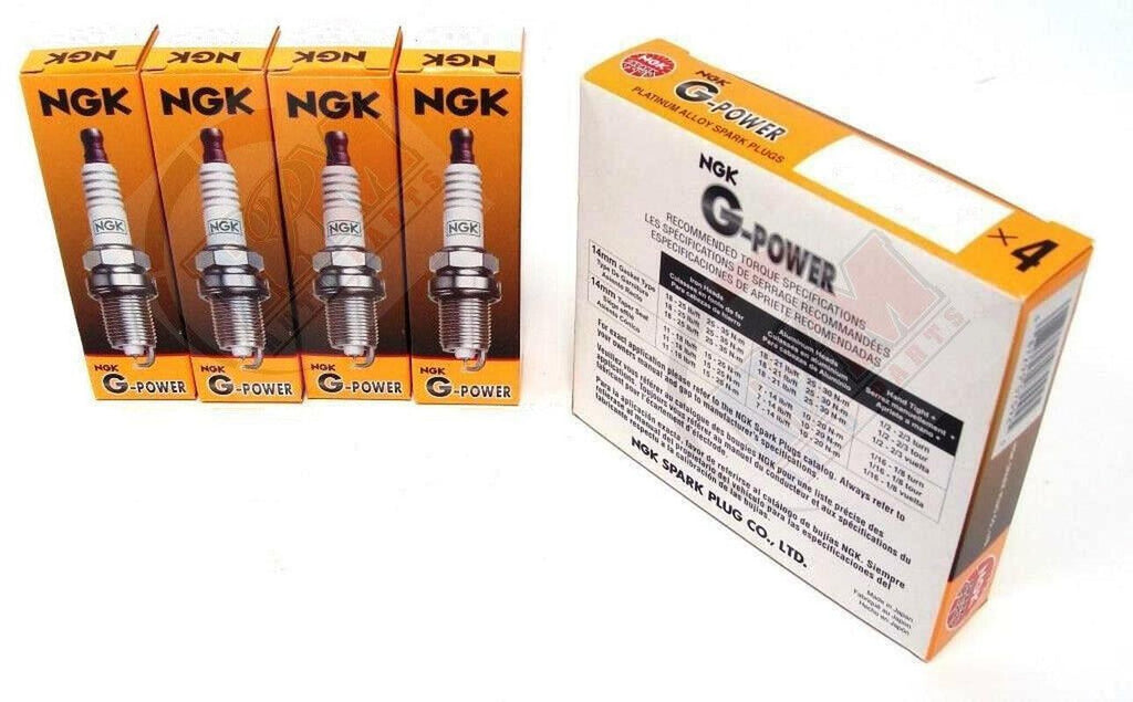 NGK G-POWER "PLATINUM Spark Plugs (Set of 4) for 2007-2014 Honda Fit 1.5L