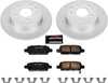CRK098 Coated Brake Rotor & Ceramic Brake Pads- Rear