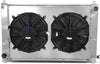 RA+FS-FM97MT-3 Tri Core 3-Row Radiator W/Fan Shroud Fit 97-04 Ford Mustang Mt,Metallic