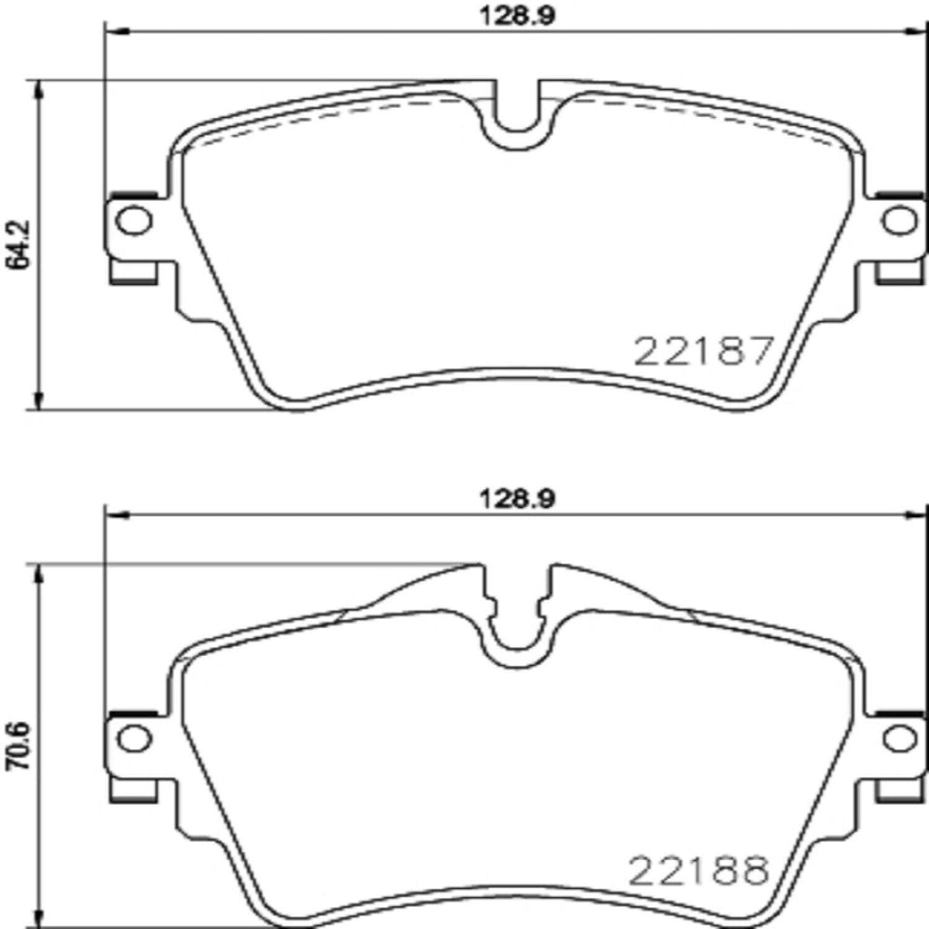 Brembo Front Disc Brake Pad Set for Cooper, Cooper Clubman (P06092)