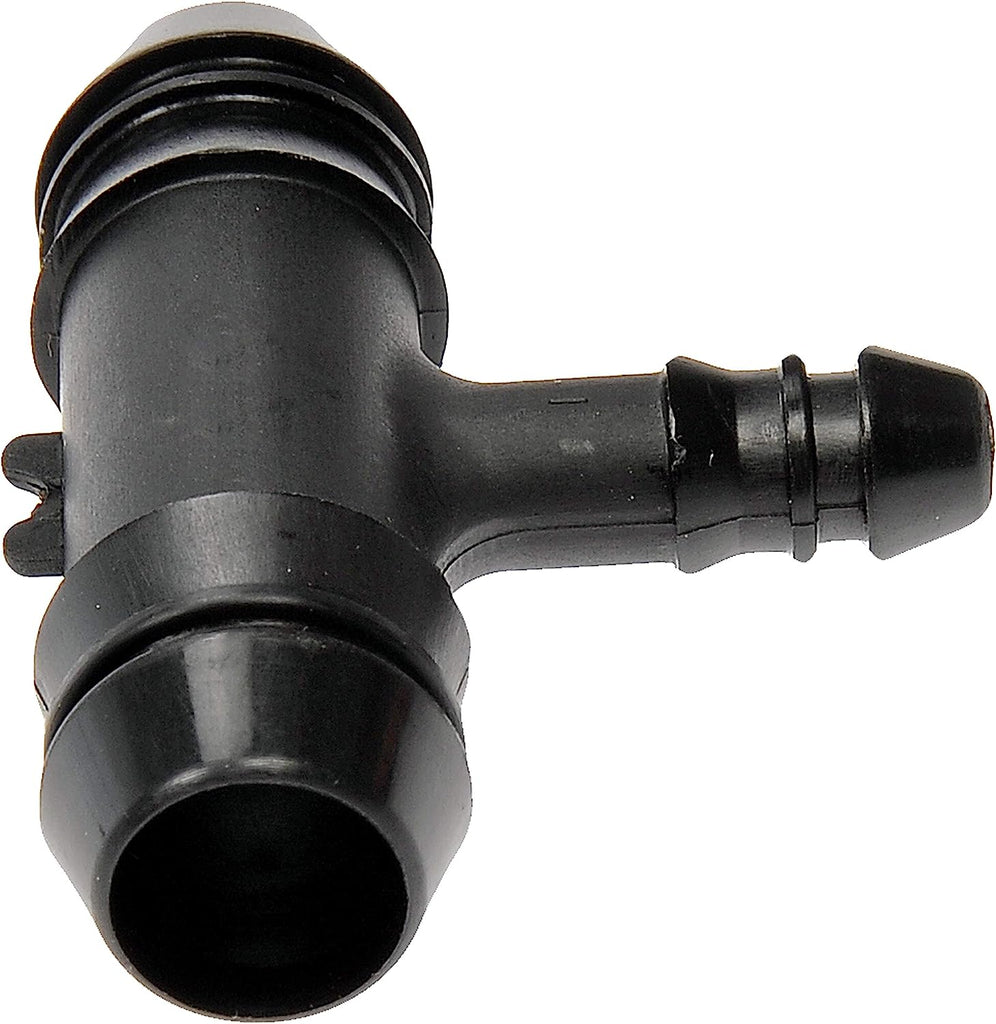 Dorman 800-578 5/8 In. Heater Hose Connector, Tee 90 to 5/8 In. Barbed, 2 Pack, Black