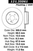 Centric Rear Disc Brake Rotor for E200, E250, E320, E350, E500 (121.35061)
