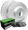 R1 Concepts Front Brakes and Rotors Kit |Front Brake Pads| Brake Rotors and Pads| Peformance Sport Brake Pads and Rotors ||Fits 2008-2019 Pontiac Vibe; Scion Xd; Toyota Corolla, Matrix