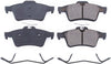17-1095, Z17 Rear Ceramic Brake Pads with Hardware