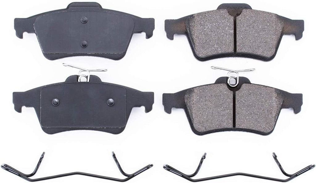 17-1095, Z17 Rear Ceramic Brake Pads with Hardware