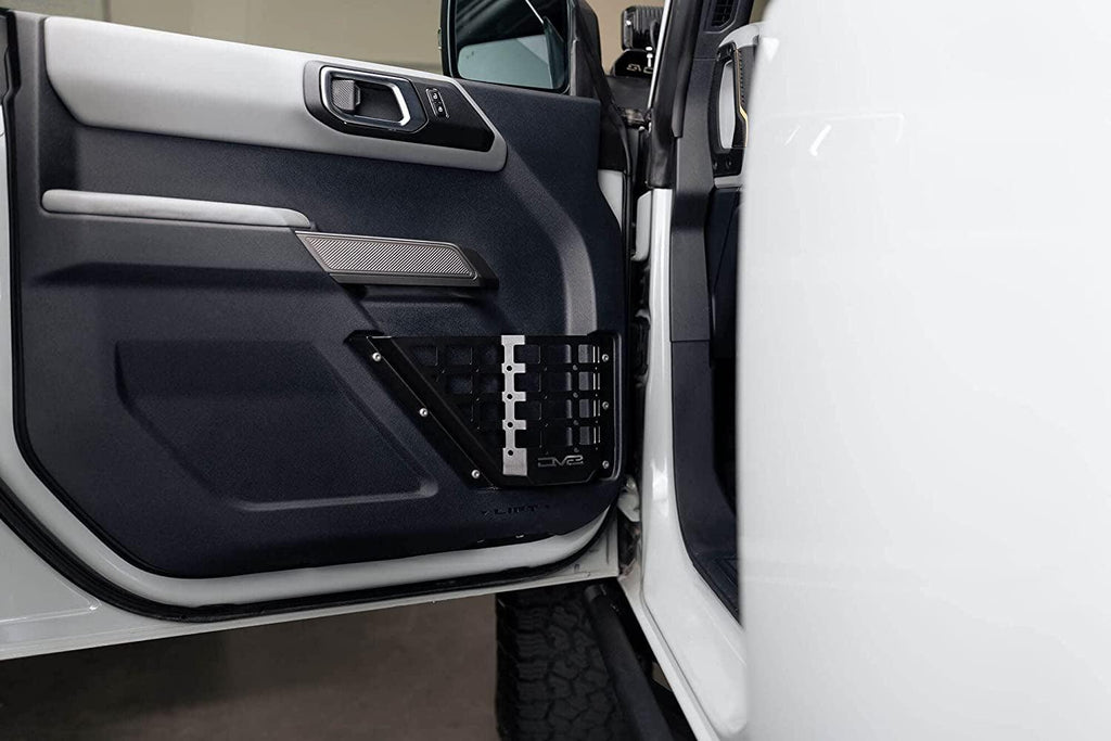 Front Door Pocket Molle Panels for 2021+ Ford Bronco 6Th Gen | Driver & Passenger Side Pair | Increased Capacity of Door Pockets | Compatible with Molle Accessories