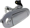 Aftermarket Front Exterior Door Handle Compatible with 2000-2005 Toyota Echo All Chrome, with Keyhole, Set of 2, Driver and Passenger Side