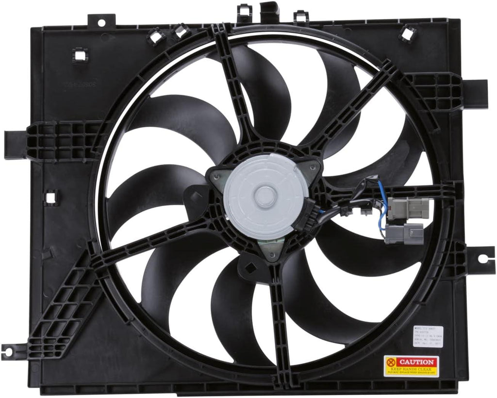 622770 Compatible with NISSAN Versa Replacement Cooling Fan Assembly , Black